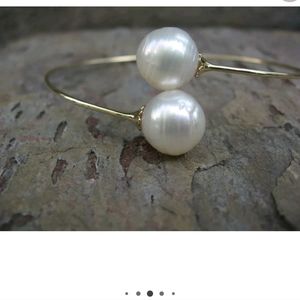 14kt yellow gold bracelet pearl